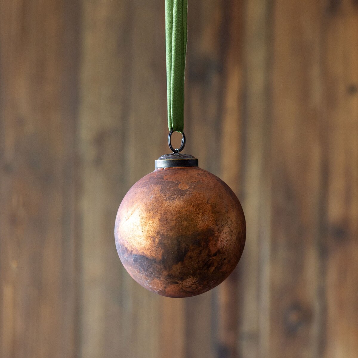 Pomegranate Mercury Glass Ball Ornament