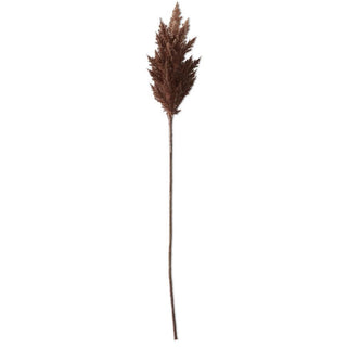 35" Faux Pampas Grass Stem - Brown