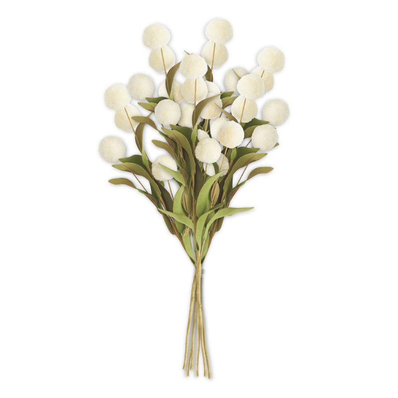 White Pom-Pom Flower Bouquet