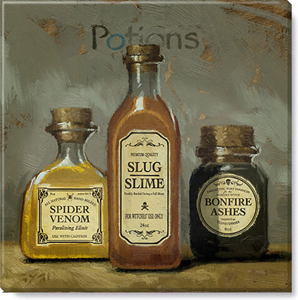 9" Potions Canvas Art Print