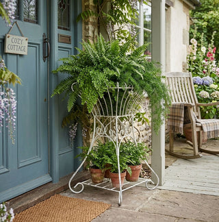 White Paris Garden Planter Basket