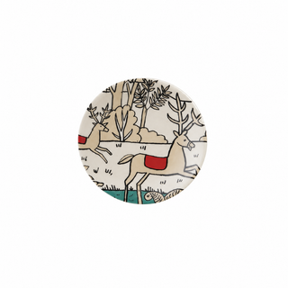 Stoneware Dish with Winter Scene & Reindeer - Choose Style