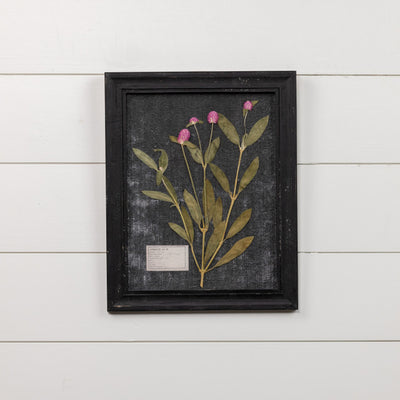 Pressed Pink Flower In Frame Wall Decor