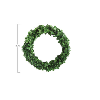 9.75" Preserved Boxwood Wreath