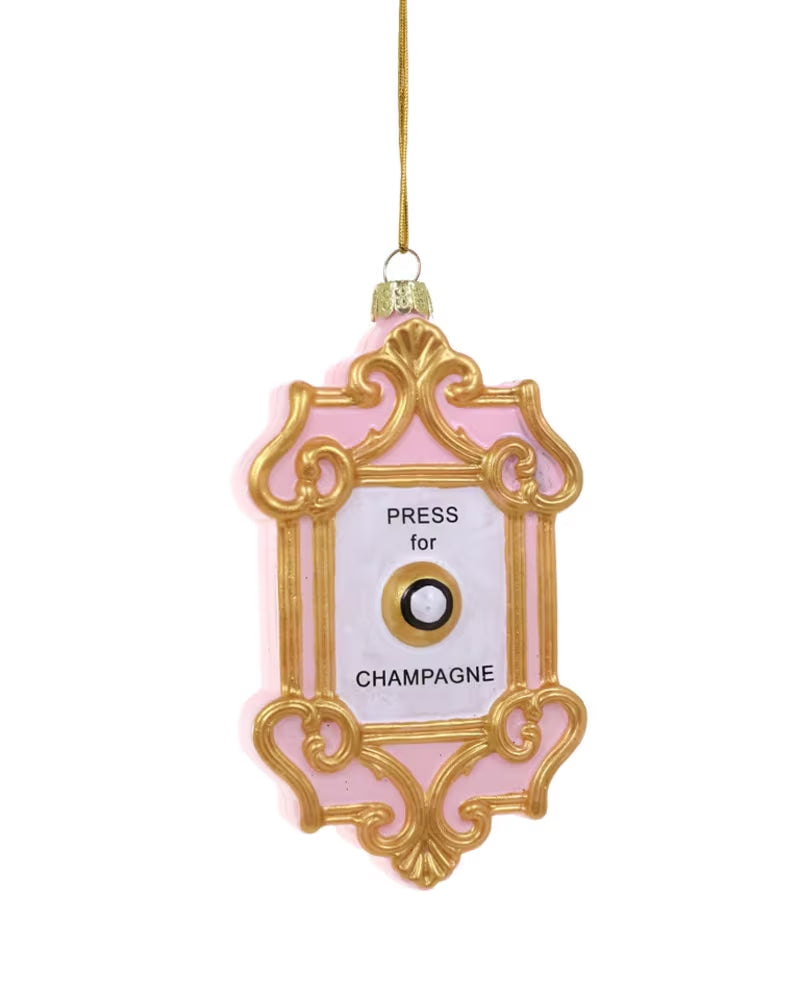 Cody Foster Glass Press For Champagne Ornament