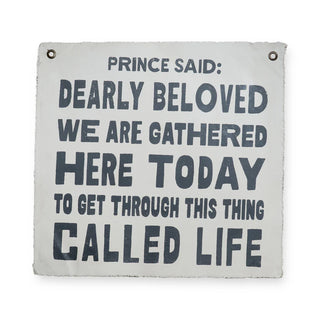 Prince Said - Dearly Beloved Hand Painted Wall Hanging