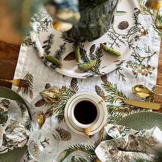 Stonewashed Linen Pine Tree Napkin