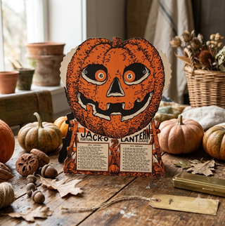 Vintage Style Halloween Jack-O-Lantern Fortune Wheel Game