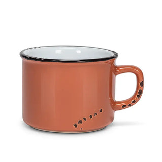 8oz Enamel Look Stoneware Mug - Choose From 5 Different Colors