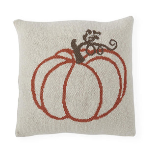 20" Knit Pumpkin Pillow