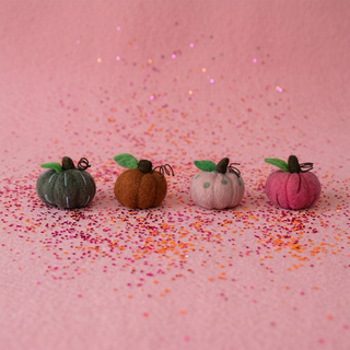 Handmade Wool Felt Pumpkin - Choose Color