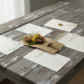 Mini Yarrow & Larkspur Wildflower Mini Bouquet