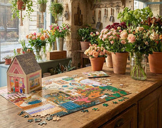 Joy Laforme Flower Shop 500 Piece House Puzzle