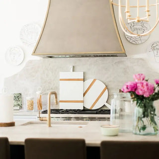 Mod Round Charcuterie Cheese Board - White