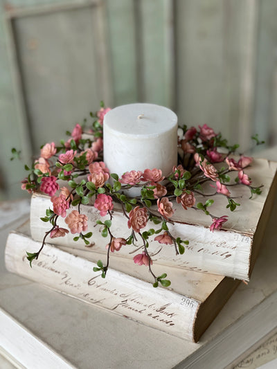 Quince Blooms Candle Ring