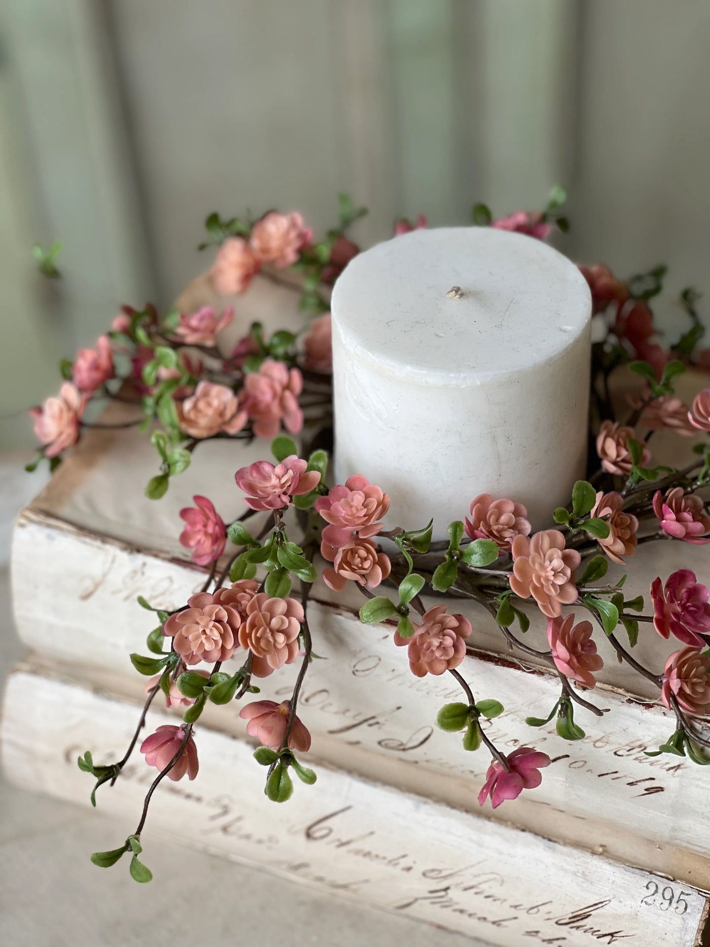 Quince Blooms Candle Ring