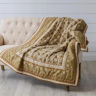 Block Print Quilt Throw