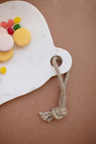 White Marble Rabbit Cheese Board