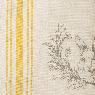 Rabbit Crest Kitchen Towel - Yellow