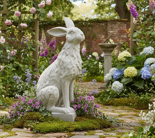 21.5" Estate Stone Sitting Rabbit