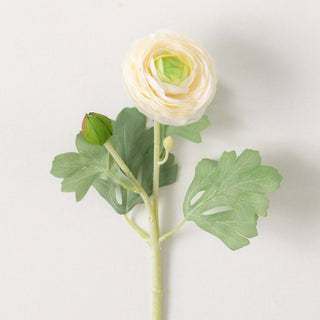 19" Ranunculus Stem - Cream