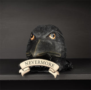 Vintage Style Raven's Cry Paper Mache Candy Bucket