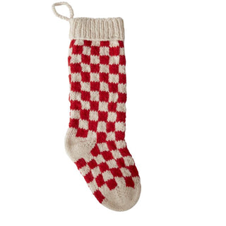 The Damier Stocking - Red