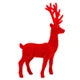 11.5" Flocked Reindeer - Choose Red or Pink