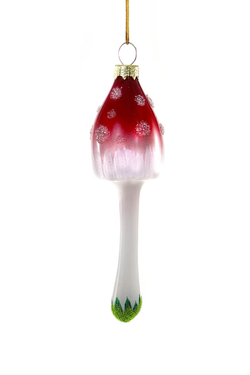 Cody Foster Glass Red Forest Mushroom Ornament