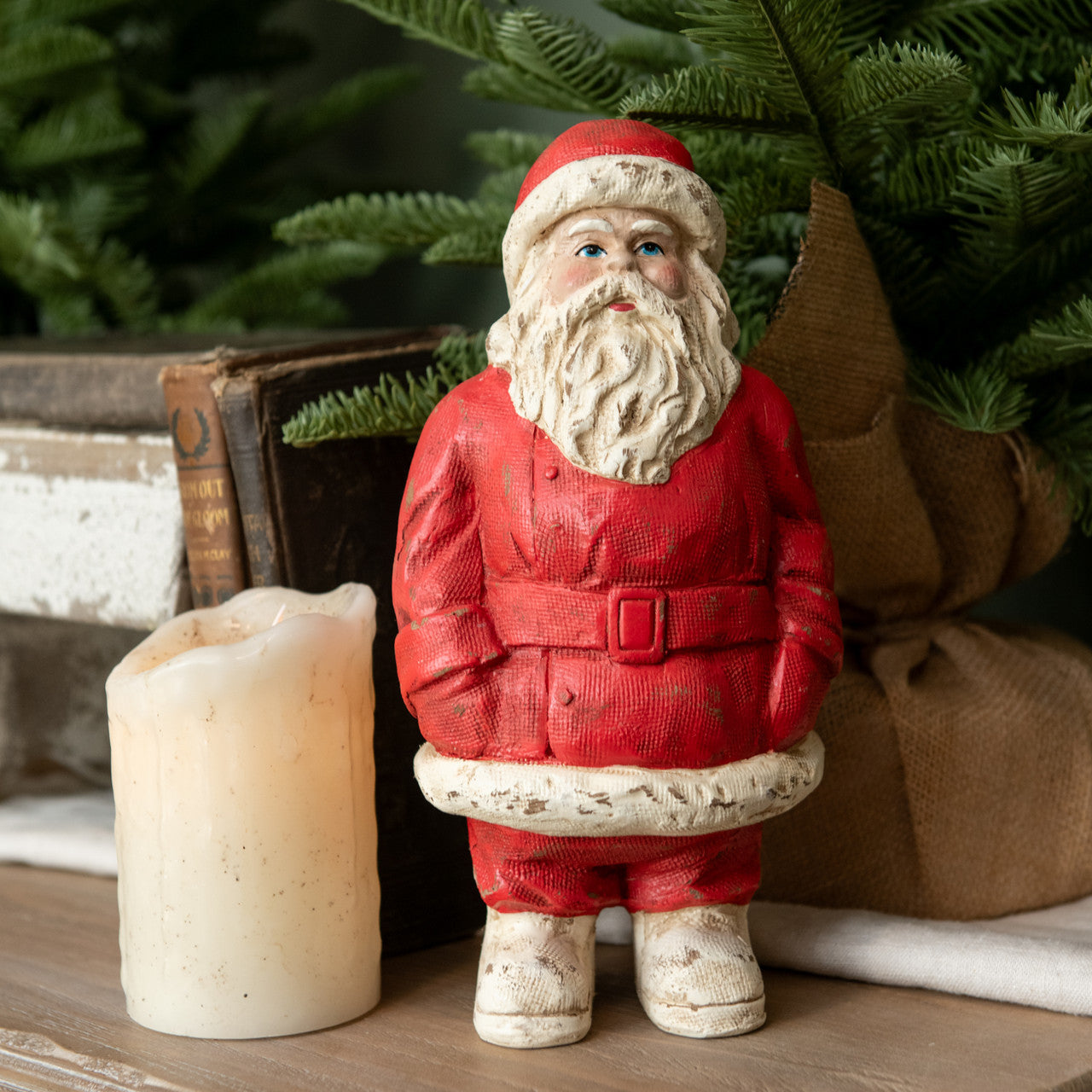 Vintage Style Red Santa