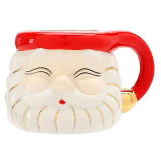 17oz Santa Mug - Red Trim