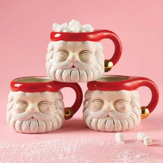 17oz Santa Mug - Red Trim