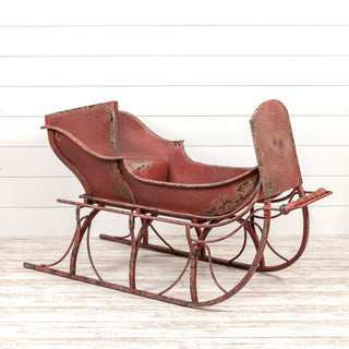 Rustic Red Sleigh