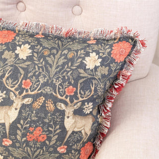 24" Balmoral Deer Print Lumbar Pillow