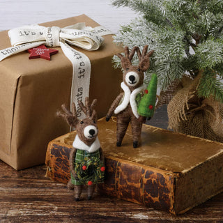 Felt Christmas Deer Set