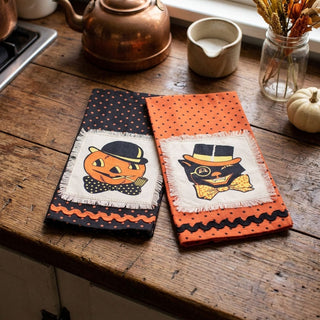 Retro Spooky Tea Towels - Choose Style