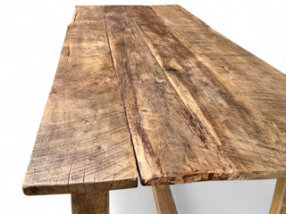 French Style Reclaimed Wood Farmhouse Dining Table - Choose Size