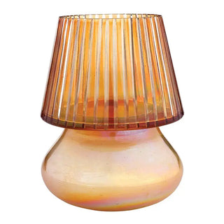 Ribbed Lamp Candle - Woodfire