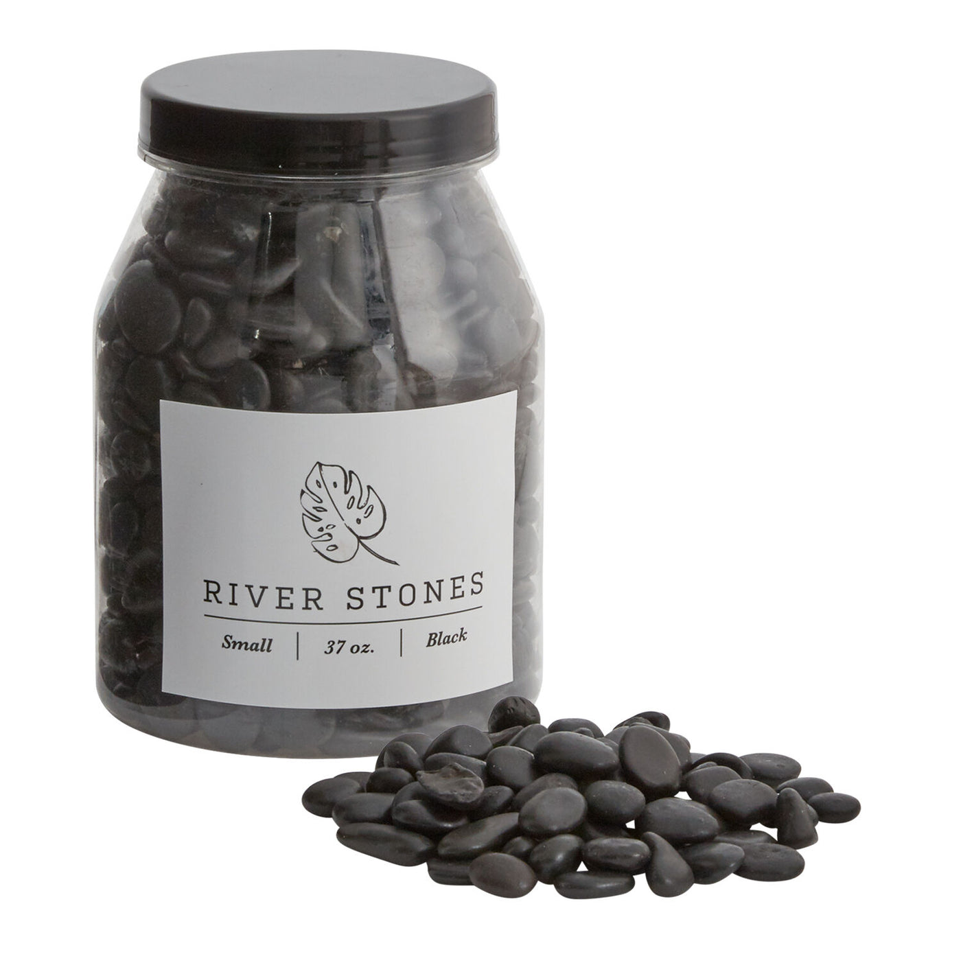 Black Small River Stones - 37oz