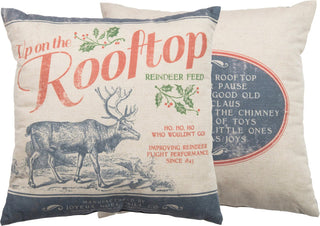 20" Up On The Rooftop Accent Pillow