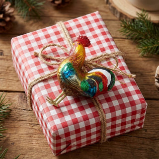 Cody Foster Farmstead Rooster Glass Ornament