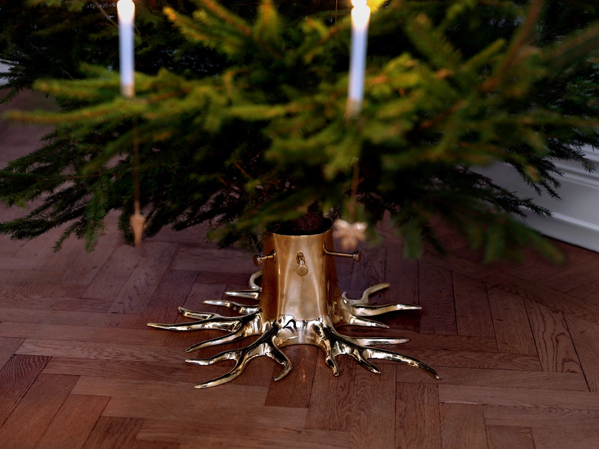 Brass Christmas Tree Root Stand