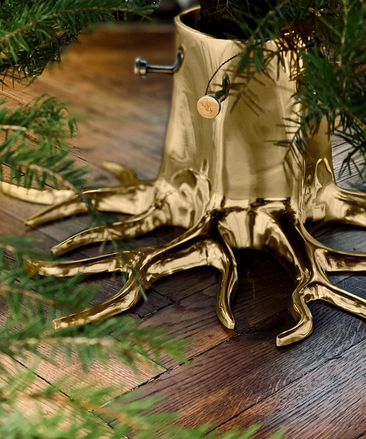 Brass Christmas Tree Root Stand