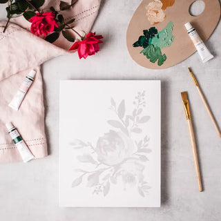 Abstract Roses Impressionist Painting Kit