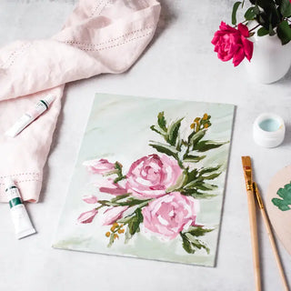 Abstract Roses Impressionist Painting Kit