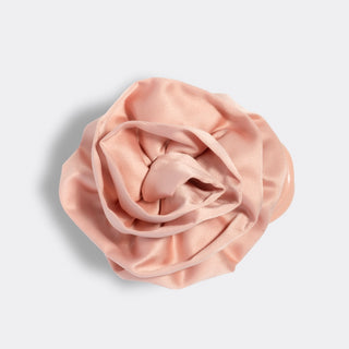 Satin Rosette Medium Flat Cloud Clip
