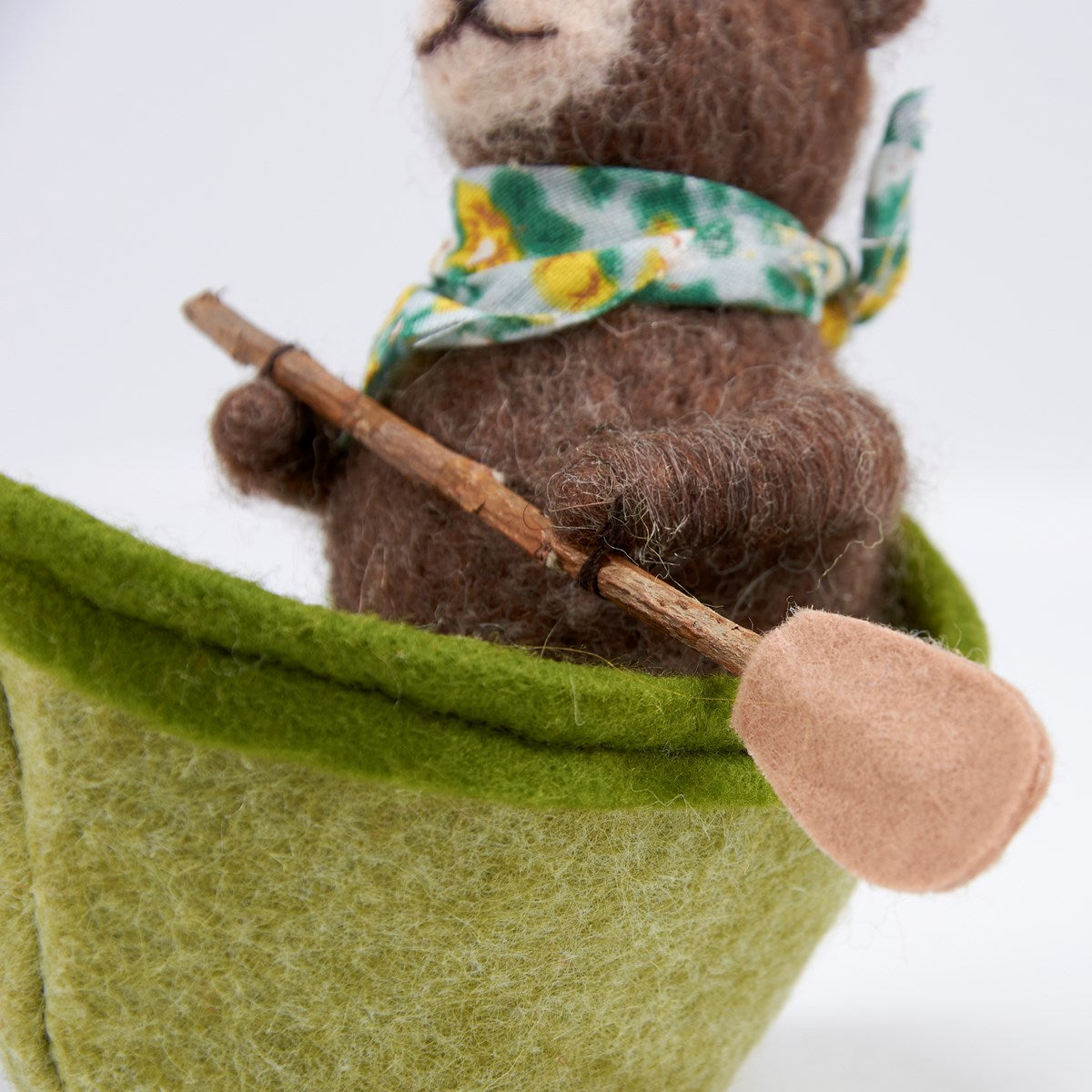 Felt Rowboat Bear