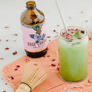 Portland Syrups - Rose Cordial Syrup 12oz Cocktail / Mocktail Beverage Mixer