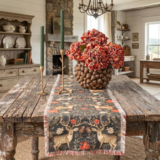 72" Balmoral Deer Print Table Runner