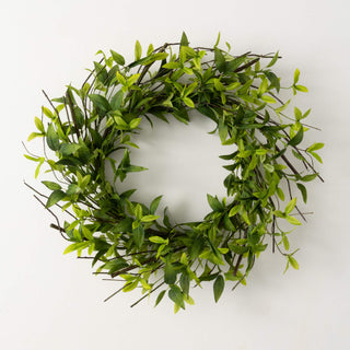 22.5" Ruscus and Twig Wreath